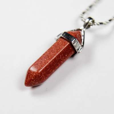Iyashi Gold Stone Scalar Energy Crystal Pendant