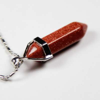 Iyashi Gold Stone Scalar Energy Crystal Pendant