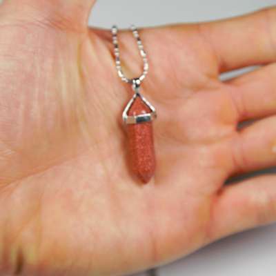 Iyashi Gold Stone Scalar Energy Crystal Pendant
