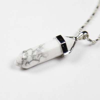 Iyashi Howlite Scalar Energy Crystal Pendant