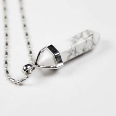 Iyashi Howlite Scalar Energy Crystal Pendant