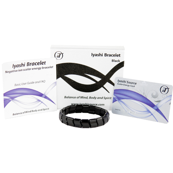 Iyashi Scalar Energy Bracelet [Black]