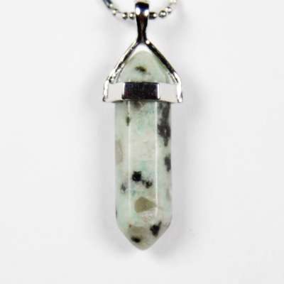 Iyashi (Red / Poppy / Kiwi) Jasper Scalar Energy Crystal Pendant
