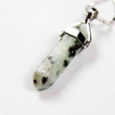 Iyashi (Red / Poppy / Kiwi) Jasper Scalar Energy Crystal Pendant