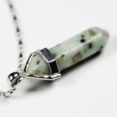 Iyashi (Red / Poppy / Kiwi) Jasper Scalar Energy Crystal Pendant