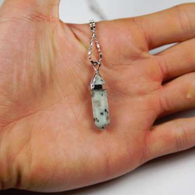 Iyashi (Red / Poppy / Kiwi) Jasper Scalar Energy Crystal Pendant