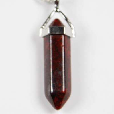 Iyashi (Red / Poppy / Kiwi) Jasper Scalar Energy Crystal Pendant