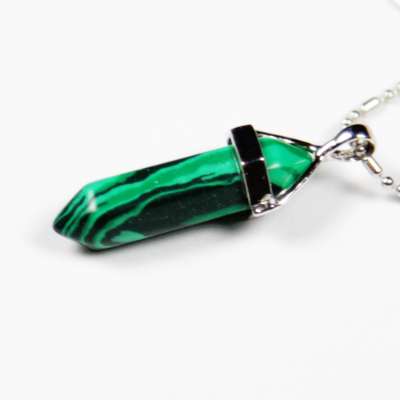 Iyashi Malachite Scalar Energy Crystal Pendant